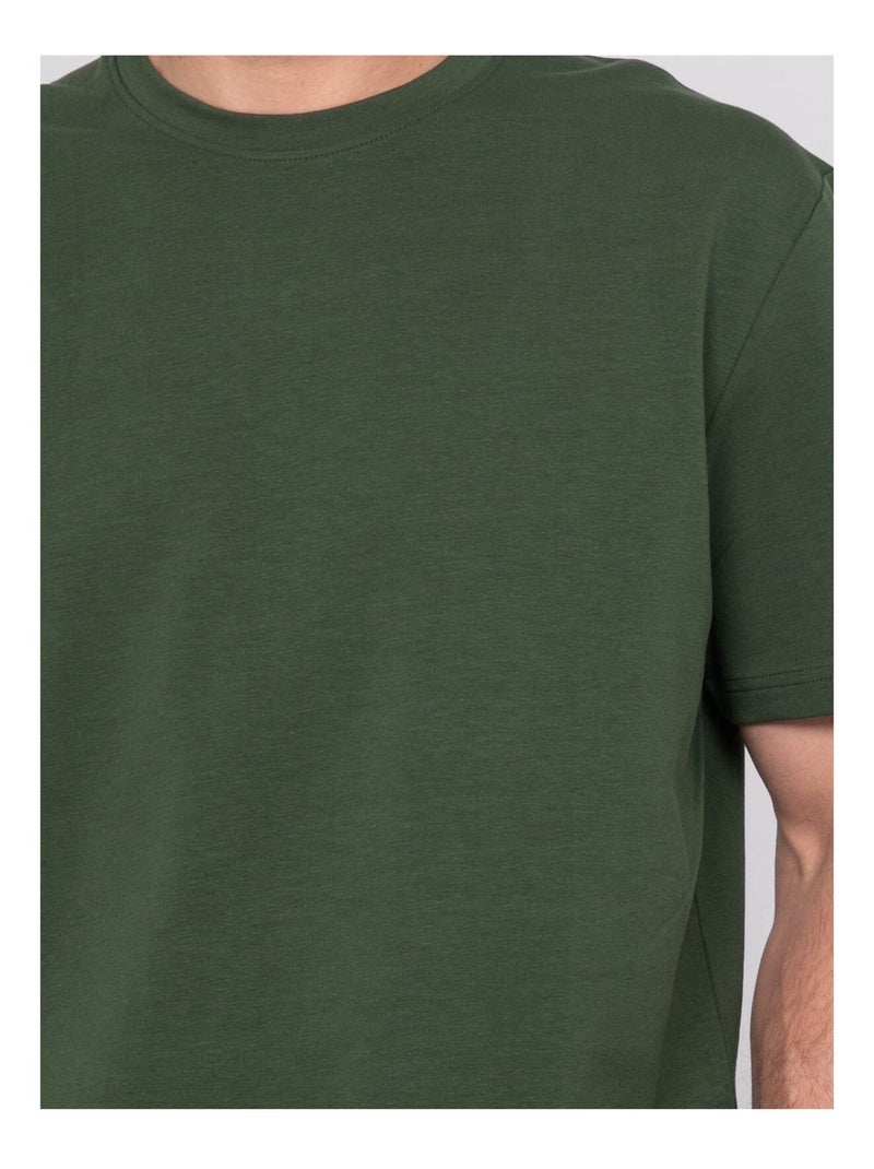T-shirt uni nimy Kaki - Kiabi