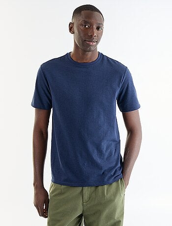 T-shirt uni à col rond homme