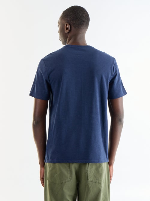 T-shirt uni pour homme à col rond - Kiabi
