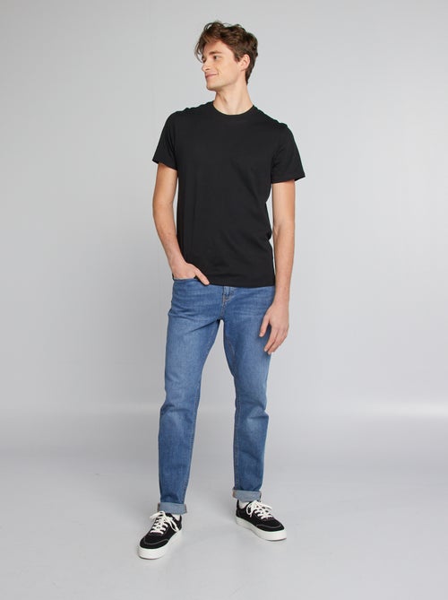 T-shirt uni pur coton +1m90 - Kiabi