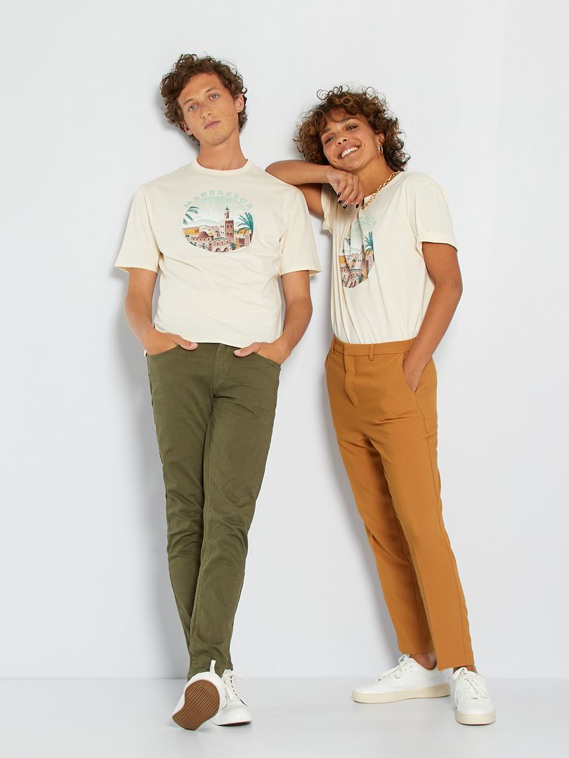 T-shirt unisexe 'Marrakech' beige - Kiabi