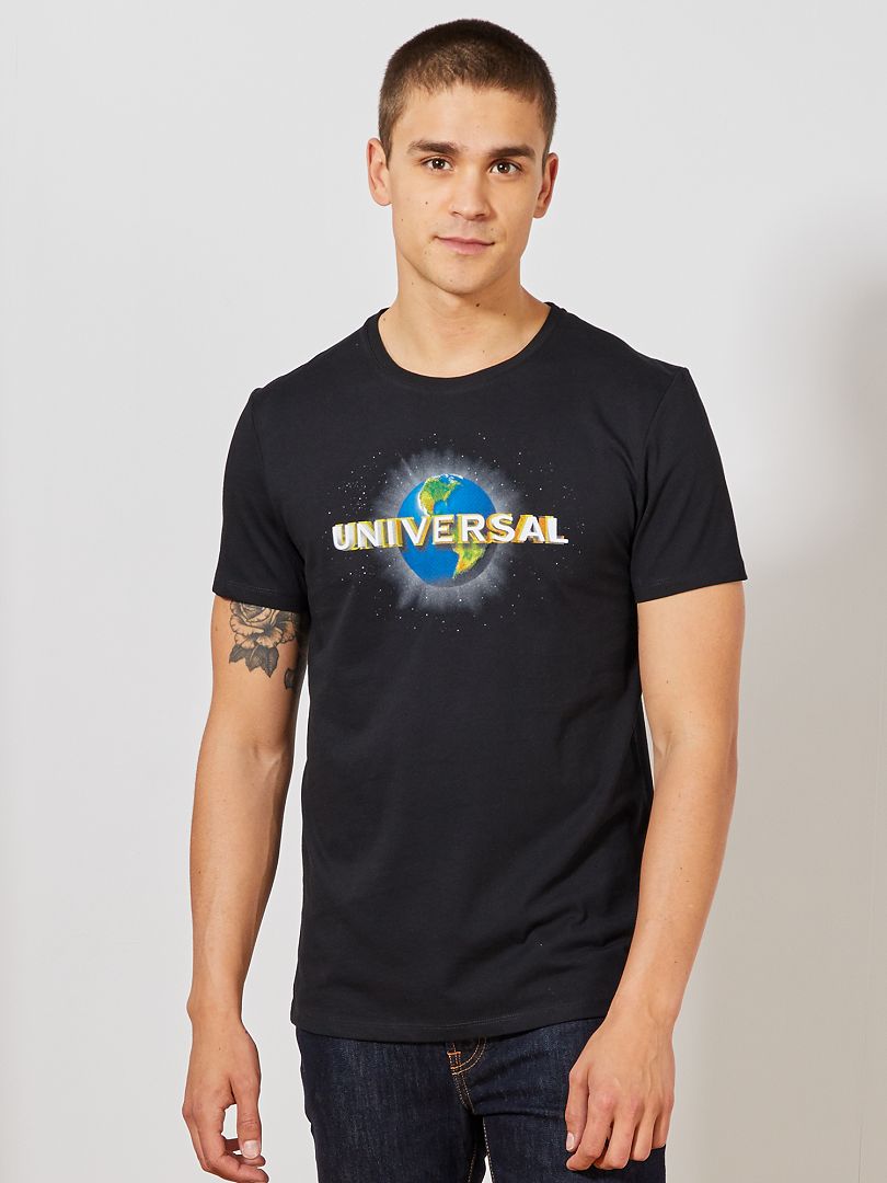 T-shirt 'Universal' noir - Kiabi