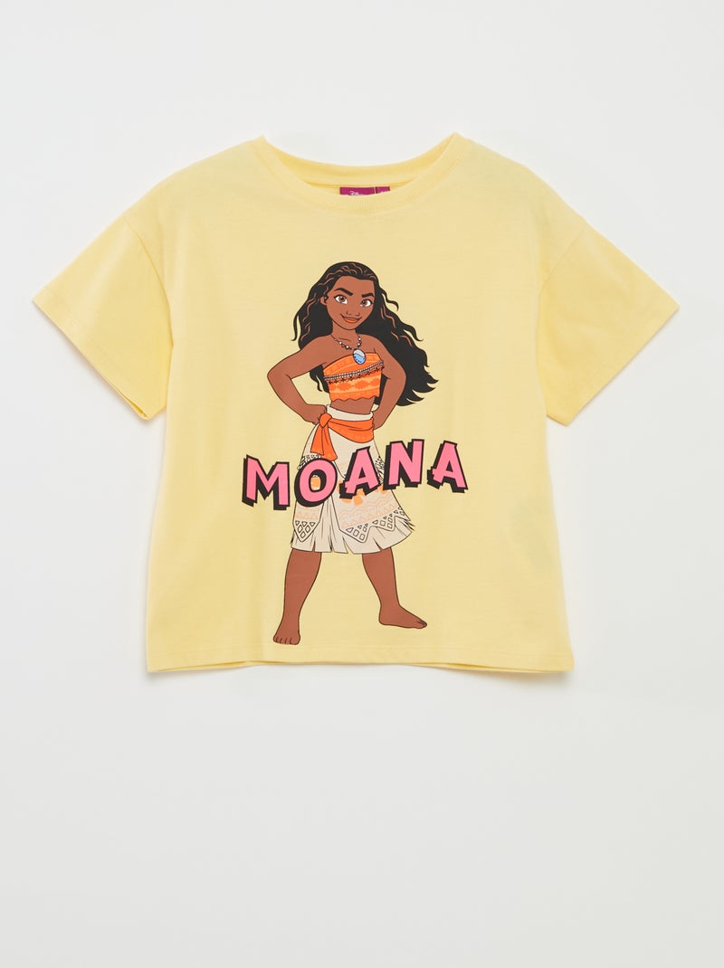 T-shirt 'Vaiana' 'Disney' JAUNE - Kiabi