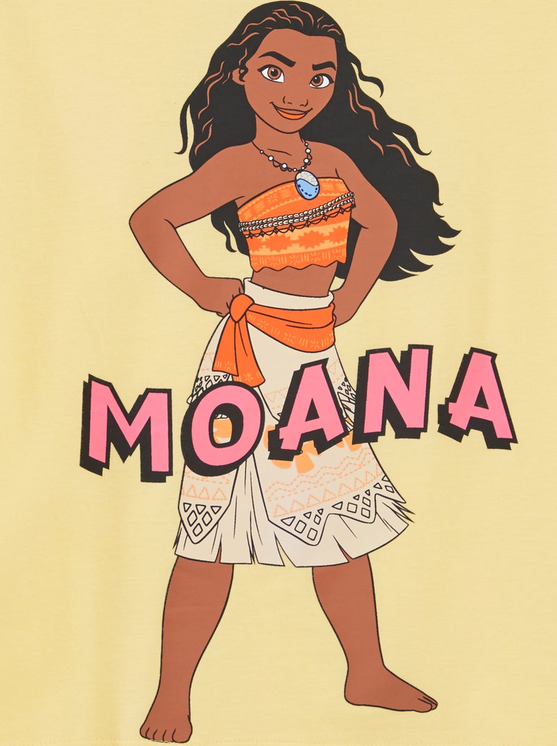 T-shirt 'Vaiana' 'Disney' JAUNE - Kiabi
