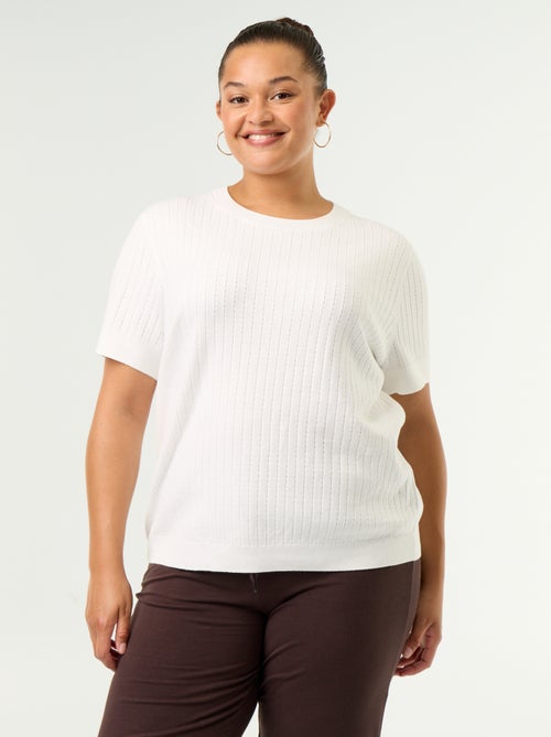 T-shirt van ajourbreisel - Kiabi T-shirt van ajourbreisel - Kiabi