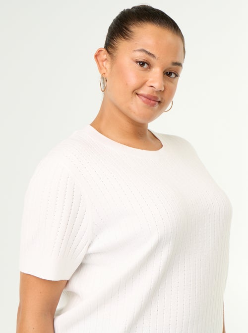 T-shirt van ajourbreisel - Kiabi T-shirt van ajourbreisel - Kiabi