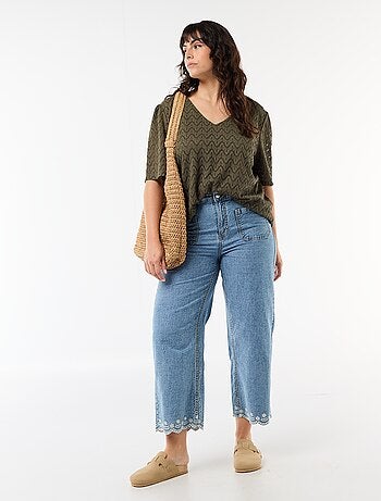 T-shirt van ajourkanten