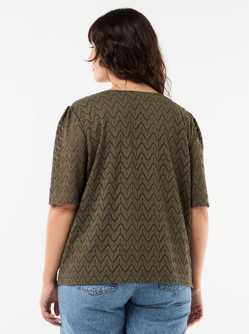 T-shirt van ajourkanten - Kiabi