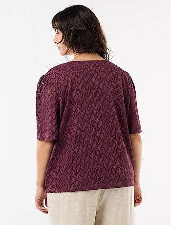 T-shirt van ajourkanten