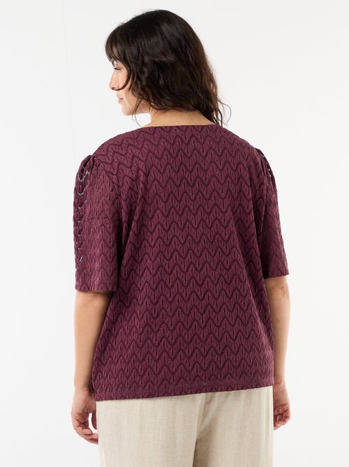 T-shirt van ajourkanten - Kiabi