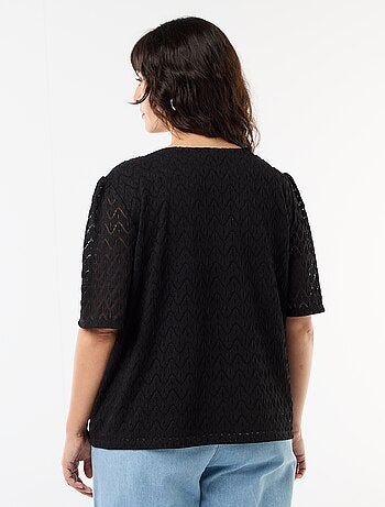 T-shirt van ajourkanten