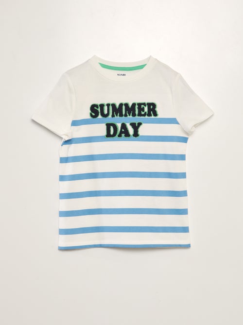 T-shirt van boucléstof - Kiabi