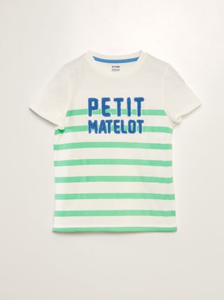 T-shirt van boucléstof