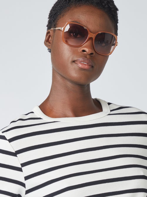 T-shirt van dik katoen - Kiabi