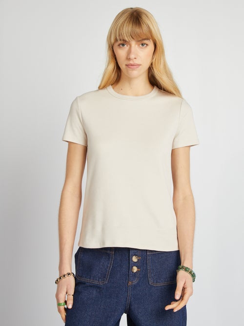 T-shirt van dik katoen - Kiabi