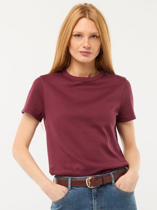 T-shirt van dik katoen - Kiabi T-shirt van dik katoen - Kiabi