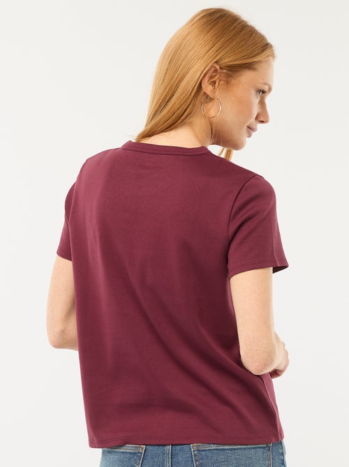 T-shirt van dik katoen - Kiabi T-shirt van dik katoen - Kiabi