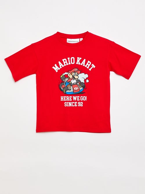 T-shirt van effen katoen 'Nintendo' 'Mario' - Kiabi