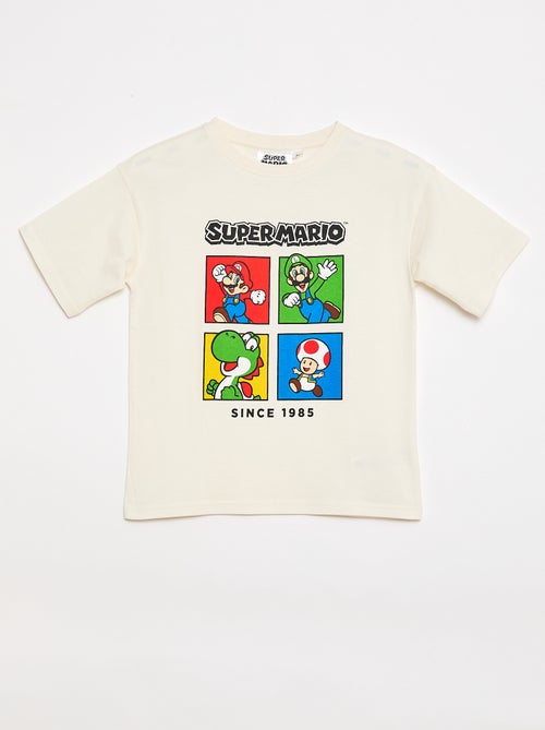 T-shirt van effen katoen 'Nintendo' 'Mario' - Kiabi