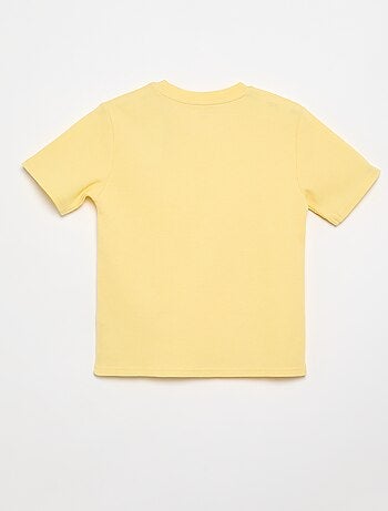T-shirt van gewafelde stof
