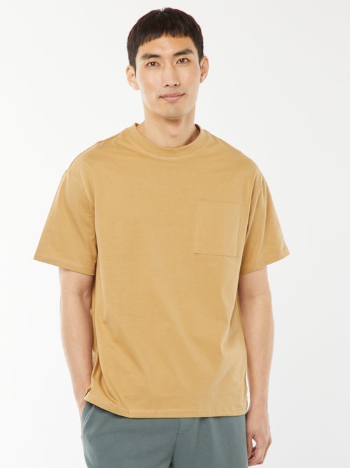 T-shirt van jersey met korte mouw - Kiabi