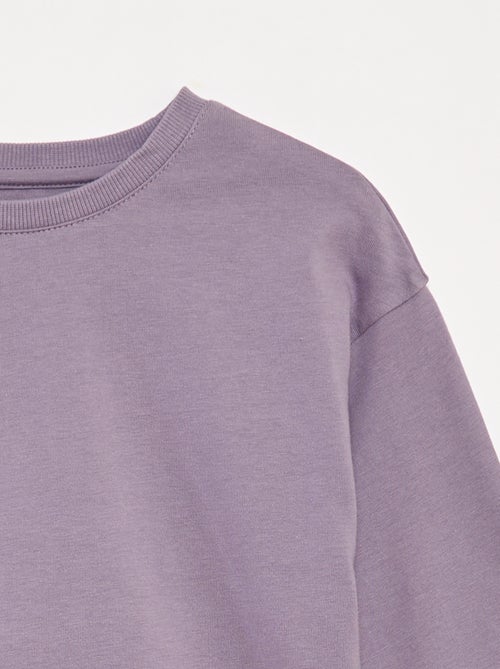 T-shirt van jersey met lange mouw - Kiabi