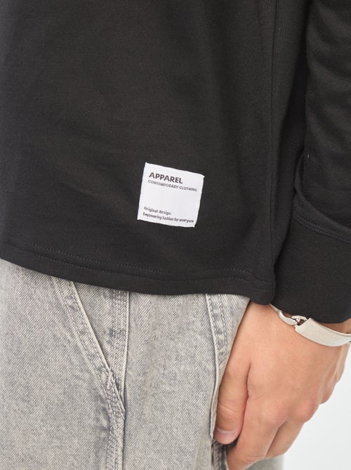 T-shirt van jersey met lange mouw - Kiabi