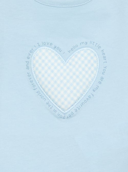 T-shirt van jersey met lange mouwen - Kiabi