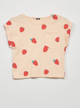 T-shirt van jersey met print