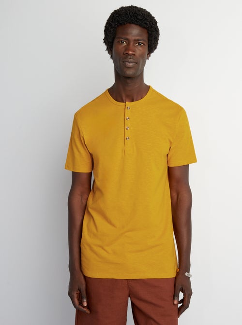 T-shirt van jersey met tuniekhals - Kiabi