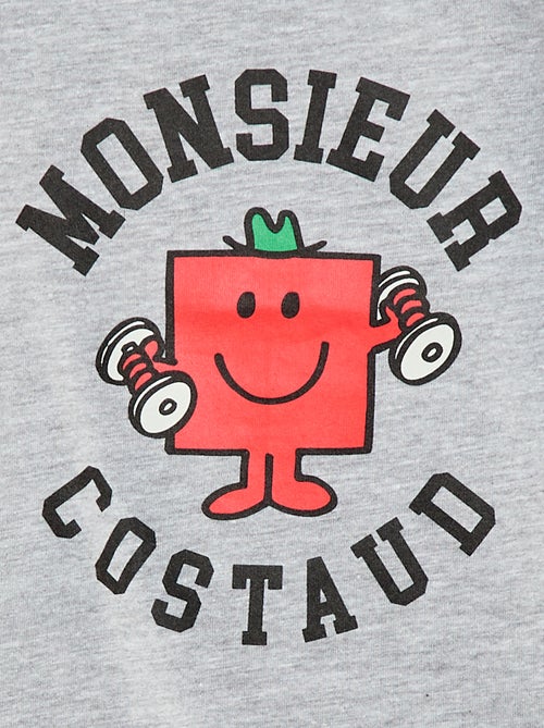 T-shirt van jerseykatoen 'Monsieur Madame' - Kiabi