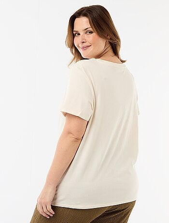 T-shirt van jerseystof met korte mouwen