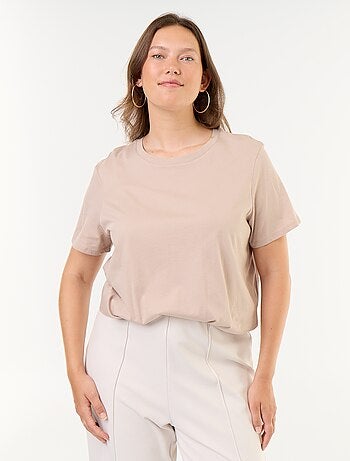 T-shirt van jerseystof met korte mouwen