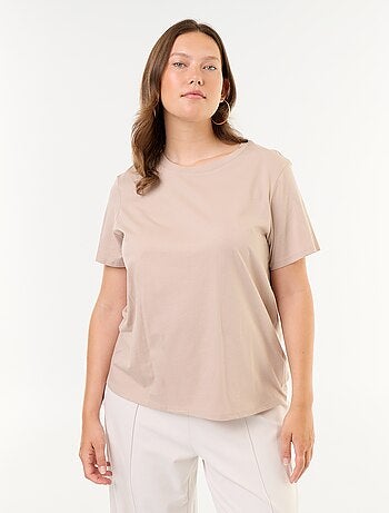 T-shirt van jerseystof met korte mouwen