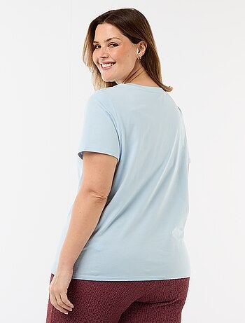 T-shirt van jerseystof met korte mouwen