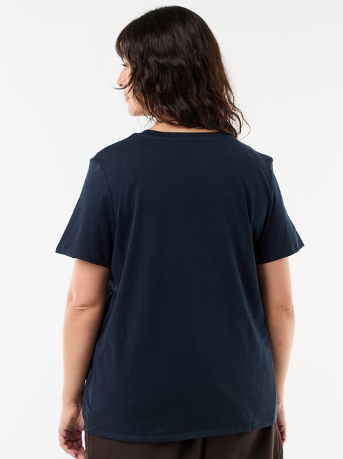 T-shirt van jerseystof met korte mouwen - Kiabi