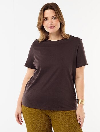 T-shirt van jerseystof met korte mouwen