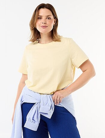 T-shirt van jerseystof met korte mouwen