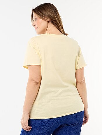 T-shirt van jerseystof met korte mouwen