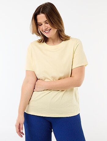 T-shirt van jerseystof met korte mouwen