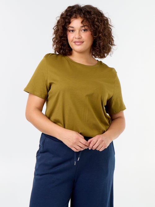 T-shirt van jerseystof met korte mouwen - Kiabi T-shirt van jerseystof met korte mouwen - Kiabi