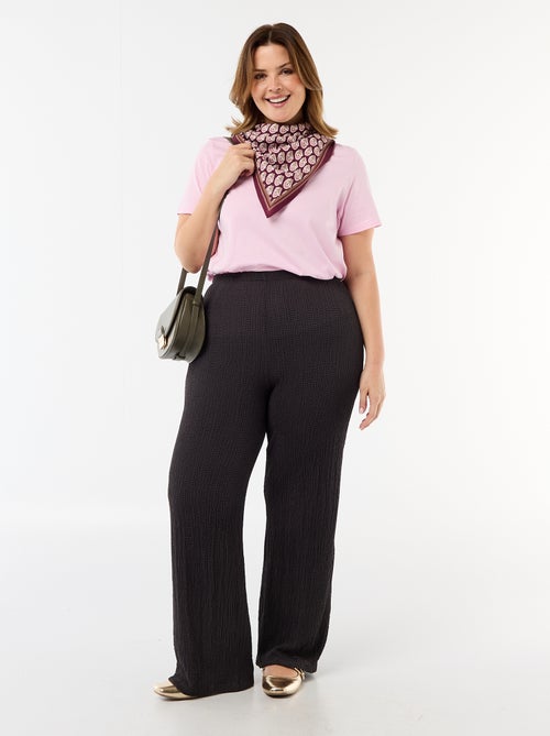 T-shirt van jerseystof met korte mouwen - Kiabi