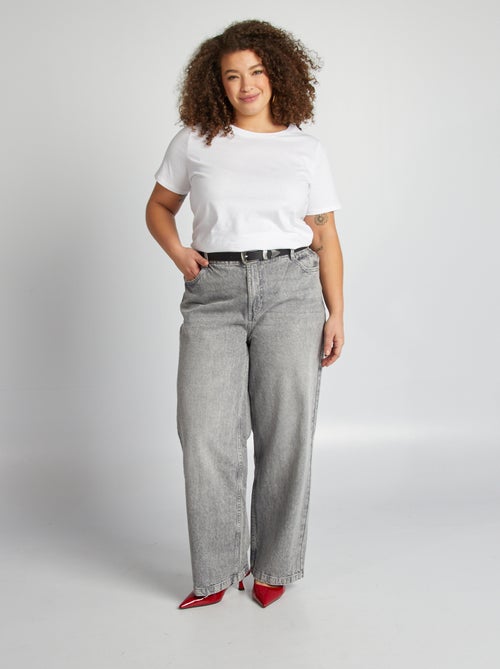 T-shirt van jerseystof met korte mouwen - Kiabi