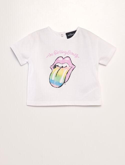 T-shirt van jerseystof 'Rolling Stones' - Kiabi