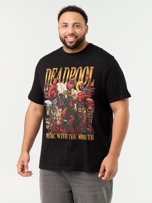 T-shirt van jerseytricot 'Deadpool' 'Marvel' met korte mouwen - Kiabi T-shirt van jerseytricot 'Deadpool' 'Marvel' met korte mouwen - Kiabi