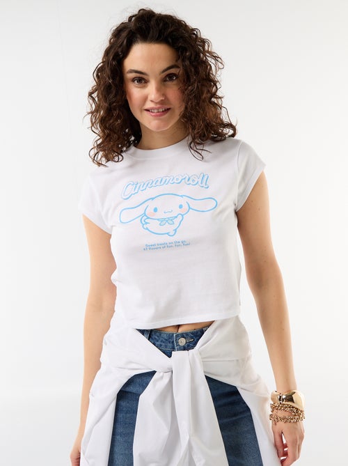 T-shirt van jerseytricot 'Hello Kitty' met korte mouwen - Kiabi