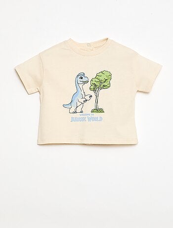 T-shirt van jerseytricot met 'Jurassic World'-print