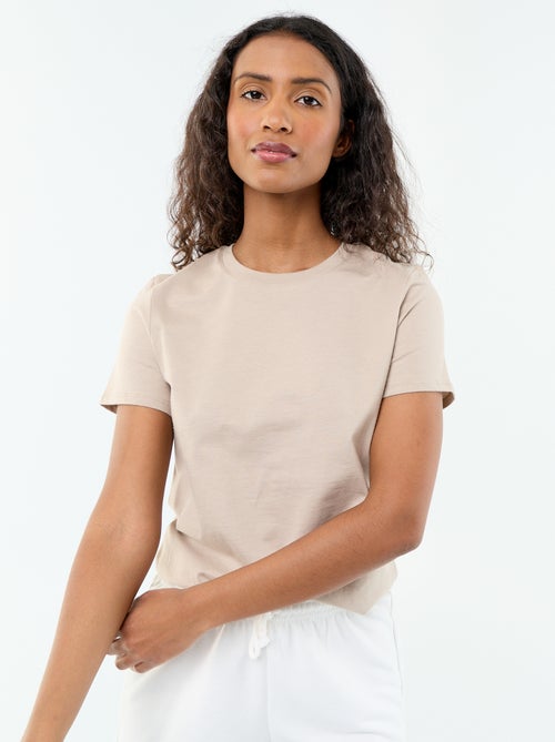 T-shirt van jerseytricot met korte mouwen - Kiabi T-shirt van jerseytricot met korte mouwen - Kiabi