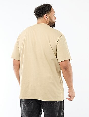 T-shirt van jerseytricot met korte mouwen