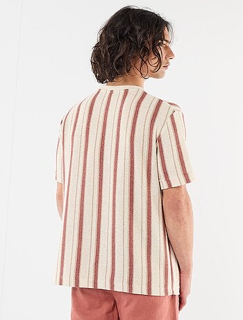 T-shirt van jerseytricot met korte mouwen